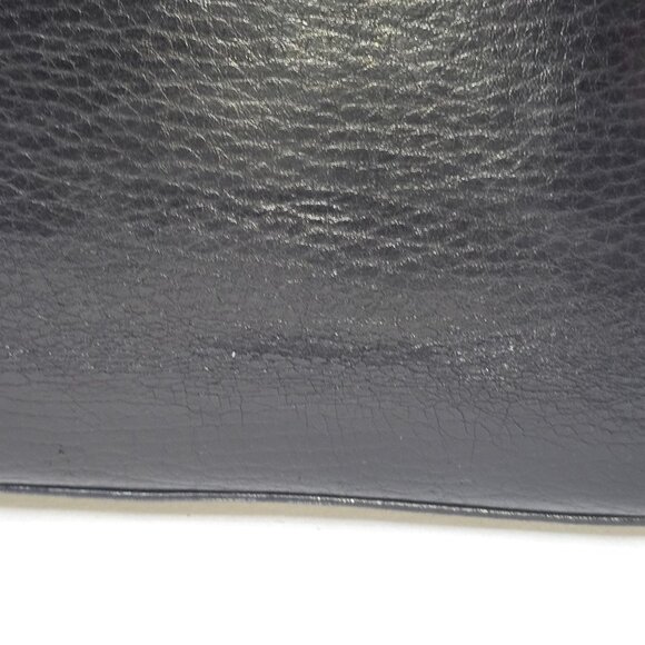 Vintage Longchamp Roseau Small Black Grain Leather Crossbody Shoulder Bag AS IS - Picture 11 of 13